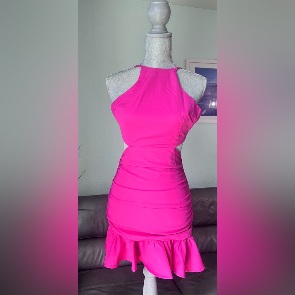 ASTR Hot Pink  Dress